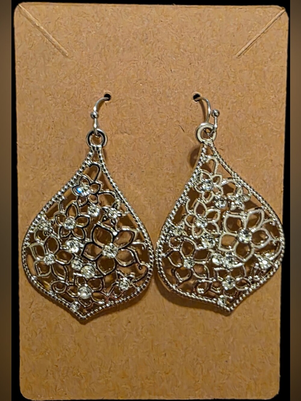 Teardrop Floral Earrings